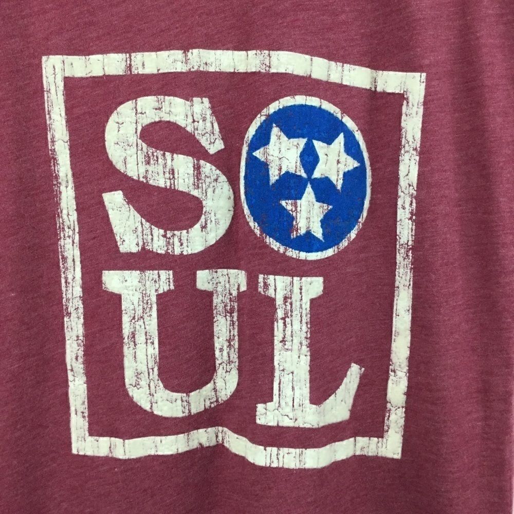 William Rast Burgundy Tee “Soul” Cap Sleeve Top, Size XS - Picture 2 of 8